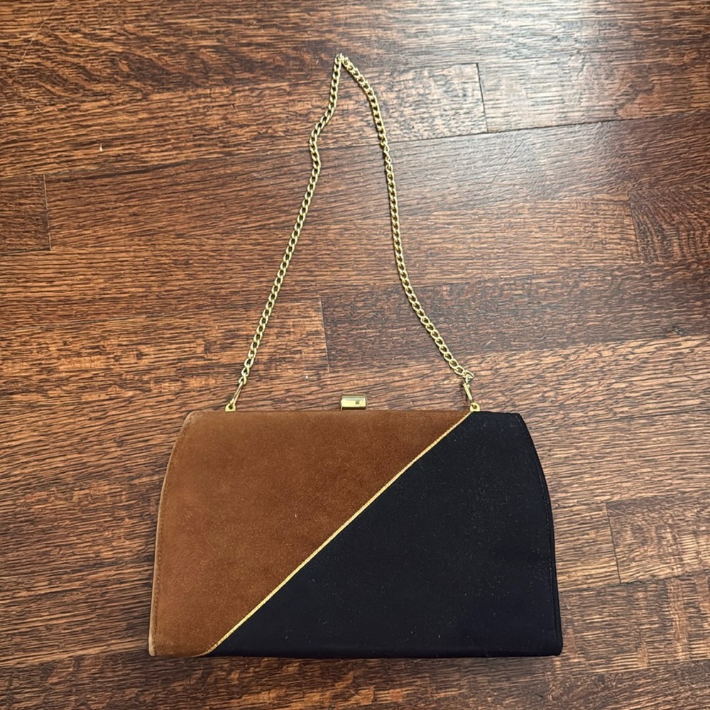 Vintage brown/black handbag